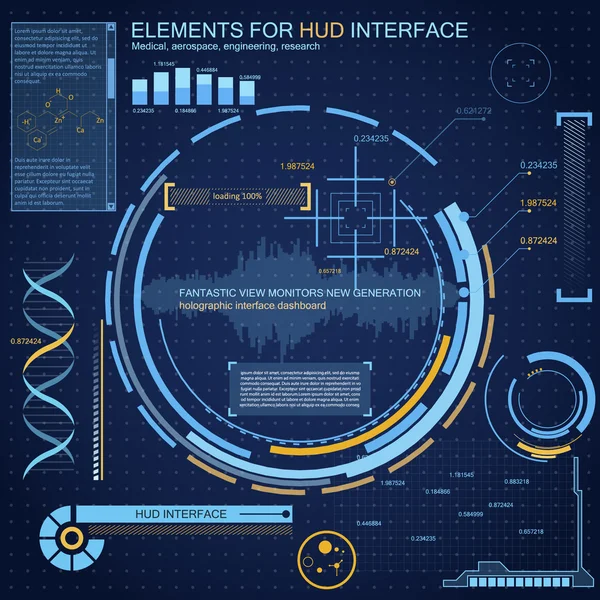 Futuristic interface background — Stock Vector