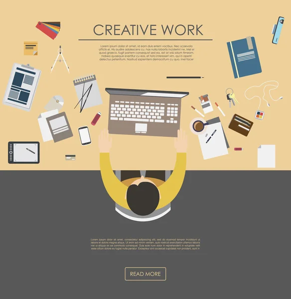 Banner flat design illustration
