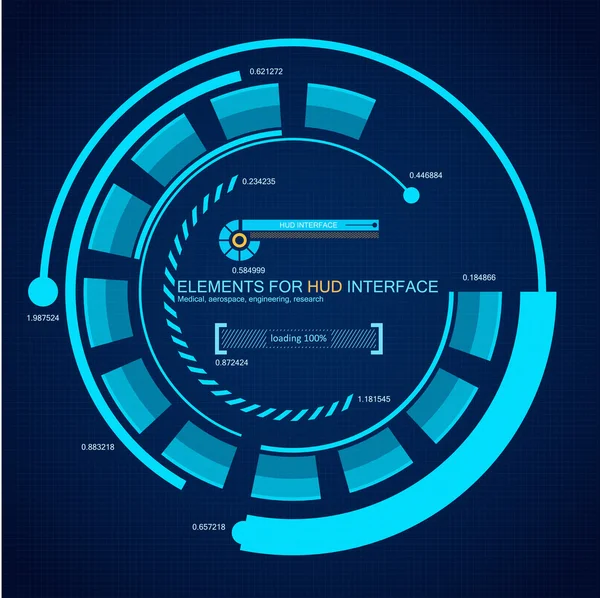 Футуристический графический интерфейс пользователя — стоковый вектор