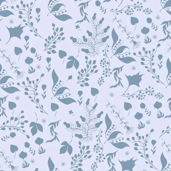 Textura floral adornada sin costuras — Vector de stock