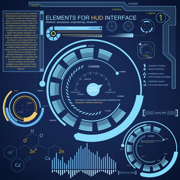 Fond de l'interface futuriste — Image vectorielle