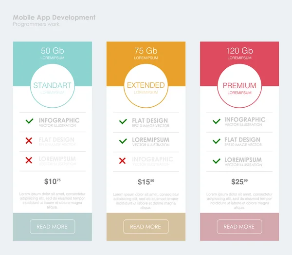 Business infographics tabs template — 图库矢量图片