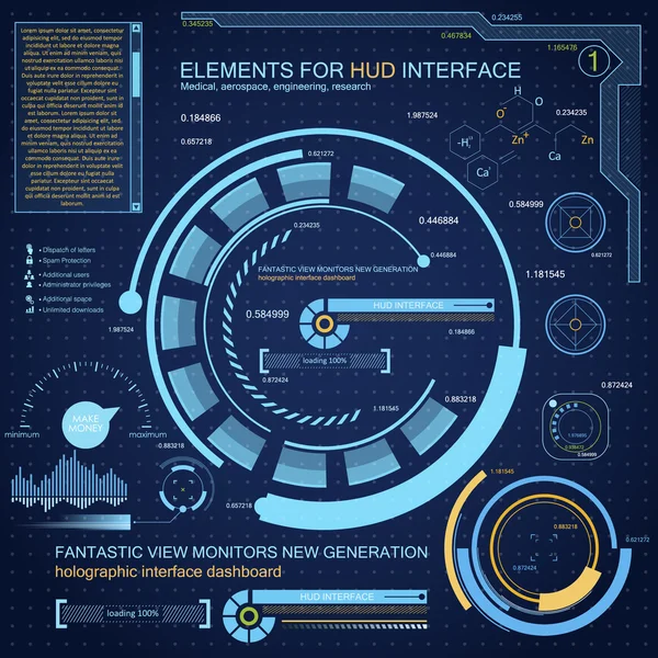 Futuristic interface background — Stock Vector