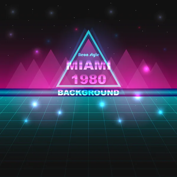 80s retro bilim-kurgu arka plan.