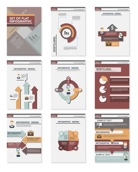 Набір елементів бізнес-інфографіки — стоковий вектор