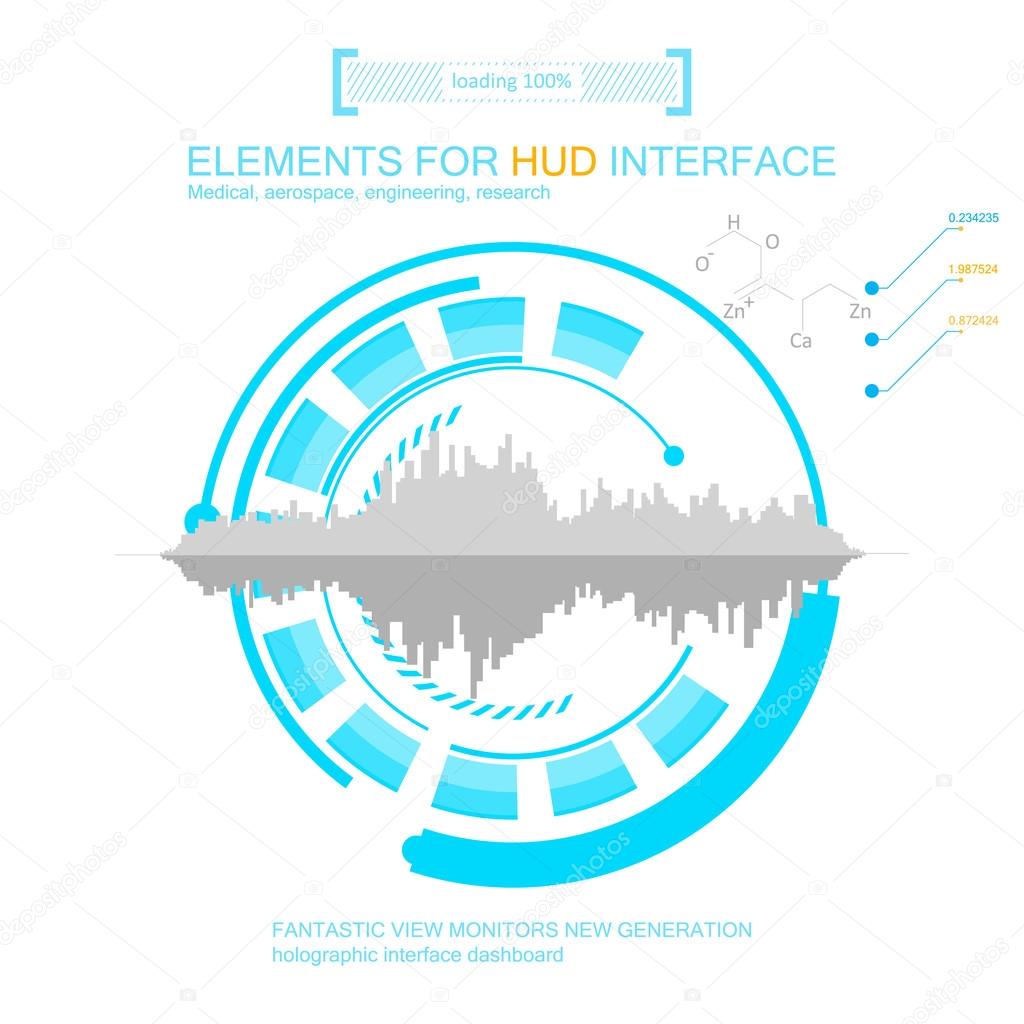 futuristic virtual graphic user interface
