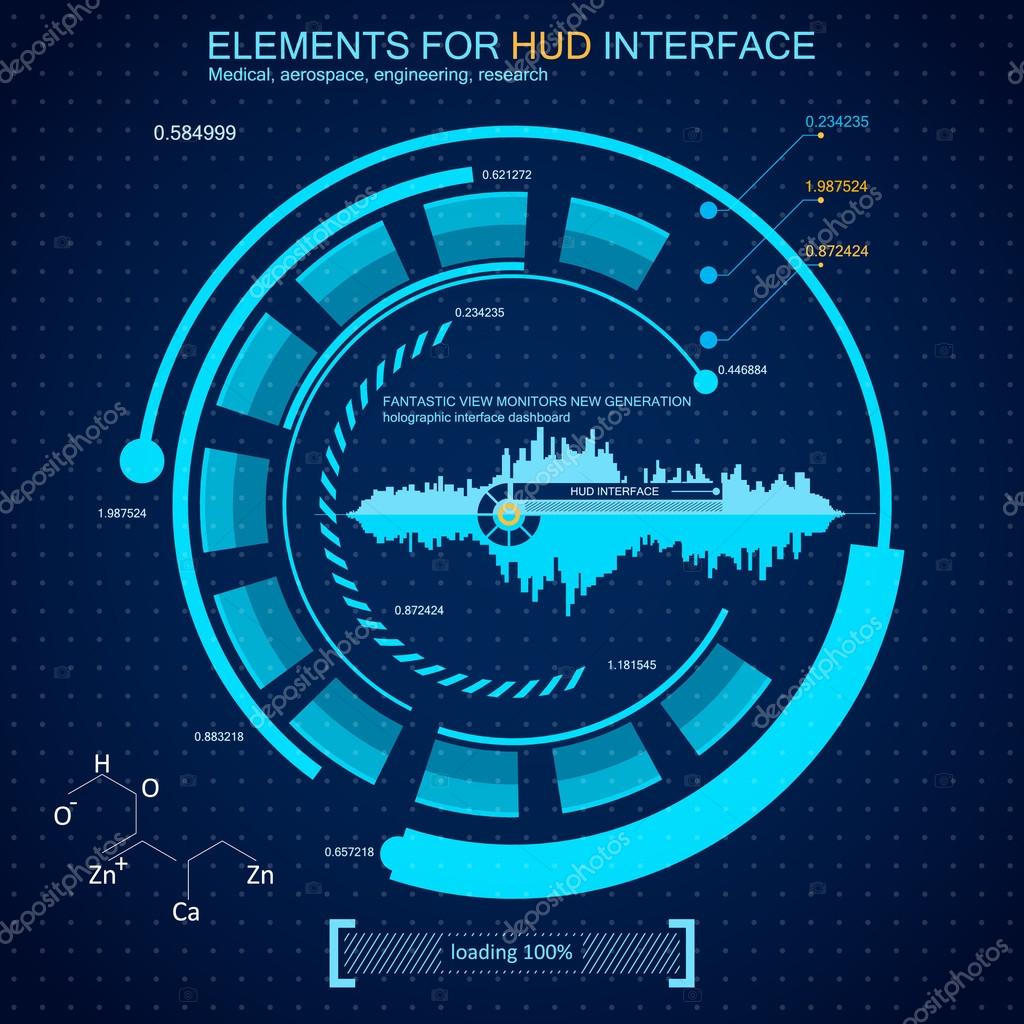 Abstract future, concept vector futuristic virtual graphic touch user interface HUD. Futuristic user interface. HUD element. Vector.