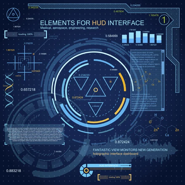 Fondo de interfaz futurista — Vector de stock