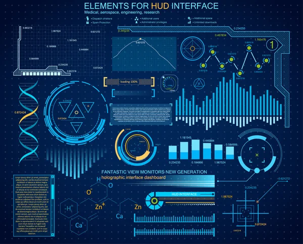 Fundo interface futurista — Vetor de Stock