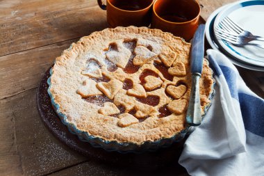 Kahvaltı için marmelat pasta