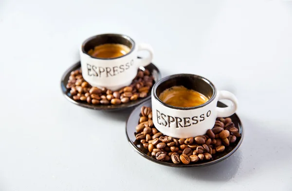 กาแฟถ้วยเอสเพรสโซ่ — ภาพถ่ายสต็อก