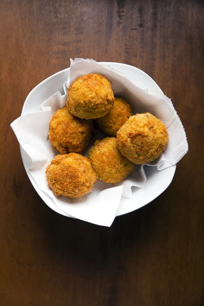 Arancini. iniciador italiano — Fotografia de Stock