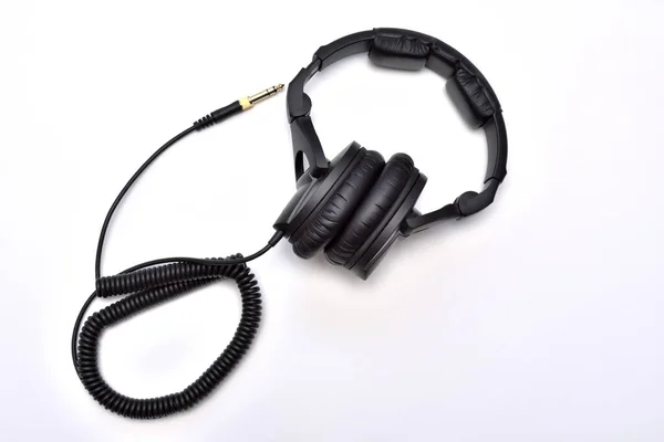 Επαγγελματικά Ακουστικά Στούντιο Για Ακρόαση Ανάμειξη Και Ηχογράφηση Μουσικής Κάτοψη — Φωτογραφία Αρχείου