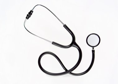 Stetoskop beyaz arka plan