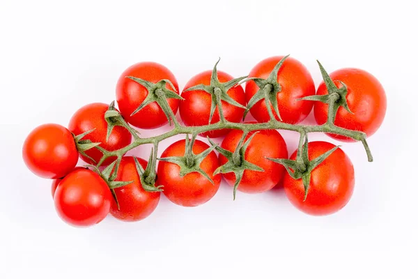 Tomates Vermelhos Orgânicos Frescos Isolados Fundo — Fotografia de Stock