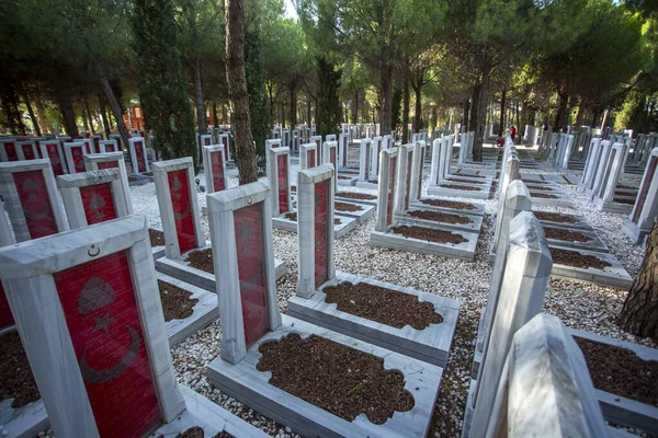 Canakkale Turquia Maio 2019 Cemitério Militar Memorial Dos Mártires Canakkale — Fotografia de Stock