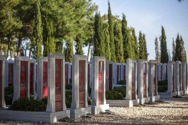 카나칼레 2019년 26일 카나칼레 순교자 묘지는 갈리폴리 전투에 참여한 군인들의 — 스톡 사진