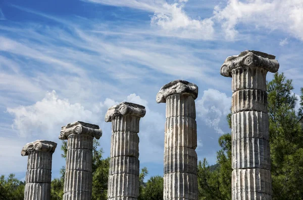 トルコ プリエネ古代ギリシャ都市アテナ神殿跡 Aydin — ストック写真