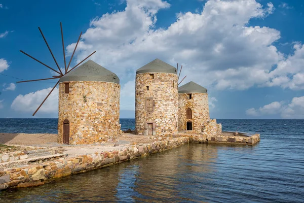 Griechenland Insel Chios Historische Windmühle Reisekonzept Foto — Stockfoto