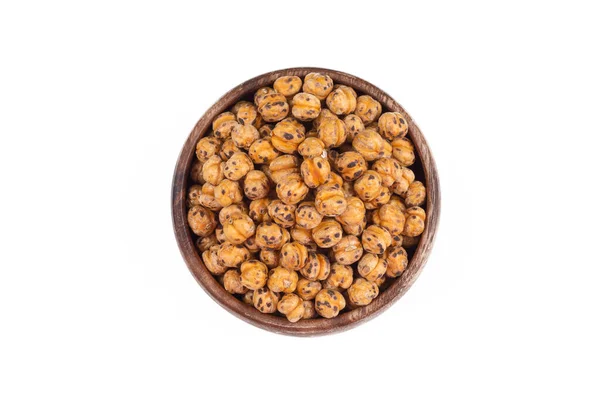 Dry Chickpeas Bowl Isolated White Background — Fotografia de Stock