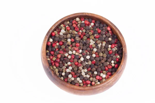 Close Various Pepper Spices Bowl —  Fotos de Stock