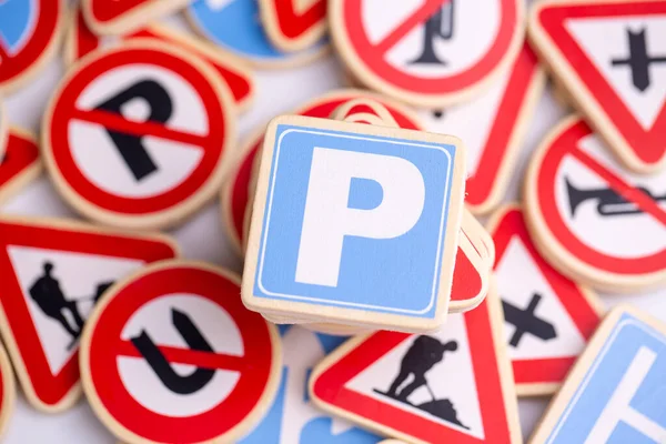 Close Assortment Road Signs — Stock Photo, Image