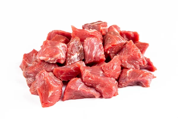Raw Beef Meat Isolated White Background — Stock Photo, Image