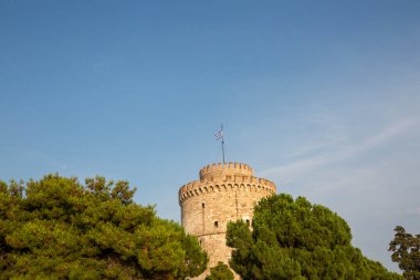 Selanik, Yunanistan. 22 Haziran 2025. Selanik 'teki Beyaz Kule manzarası