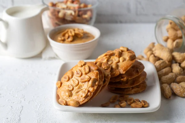 Homemade Peanut Cookies or Biscuit Levitating