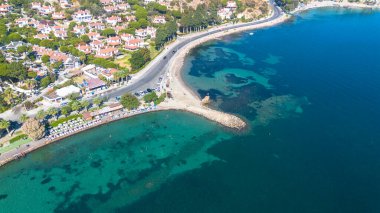 Cesmealti - Urla - Izmir - Turkey, View on ''Bride Rock'' or ''Sail Rock''. Gelinkaya
