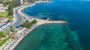 Cesmealti - Urla - Izmir - Turkey, View on ''Bride Rock'' or ''Sail Rock''. Gelinkaya
