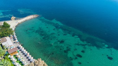Cesmealti - Urla - Izmir - Turkey, View on ''Bride Rock'' or ''Sail Rock''. Gelinkaya