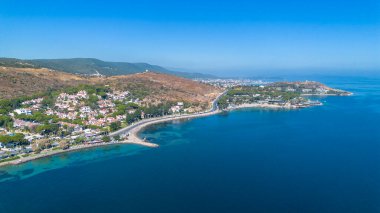 Cesmealti - Urla - Izmir - Turkey, View on ''Bride Rock'' or ''Sail Rock''. Gelinkaya