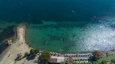 Cesmealti - Urla - Izmir - Turkey, View on ''Bride Rock'' or ''Sail Rock''. Gelinkaya