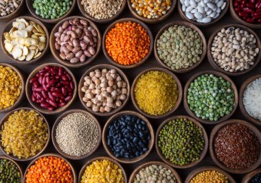 Baklagil çeşitleri. Sağlıklı beslenme.