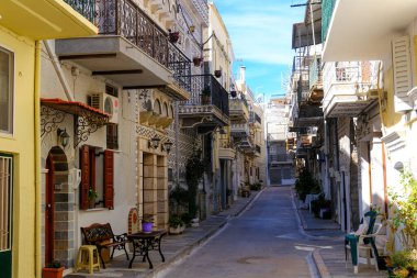 Chios - Yunanistan, 13 Ekim 2025, Chios Adası 'ndaki Pyrgi Köyü