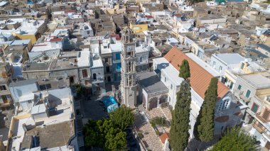 Chios - Yunanistan, 13 Ekim 2025, Chios Adası 'ndaki Pyrgi Köyü