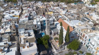 Chios - Yunanistan, 13 Ekim 2025, Chios Adası 'ndaki Pyrgi Köyü