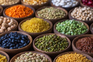 Baklagil çeşitleri. Sağlıklı beslenme.