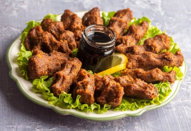 Türk özel gıdası icli kofte ve oruk, yerli Türk gıdaları. Hatay oruk kofte.