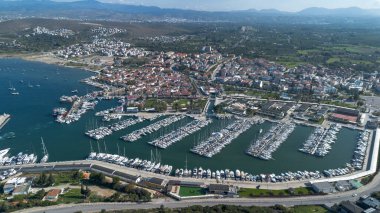 Sigacik Marina, Ege Denizi Cittaslow Kenti Seferihisar 'ın İHA Fotoğrafı, İzmir - Türkiye
