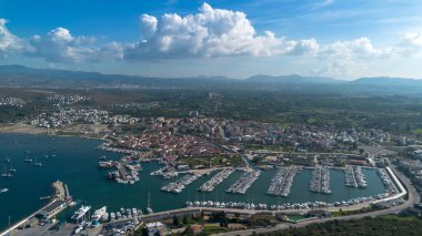 Sigacik Marina, Ege Denizi Cittaslow Kenti Seferihisar 'ın İHA Fotoğrafı, İzmir - Türkiye