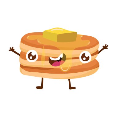 Sevimli krep çizgi film karakteri çizimi