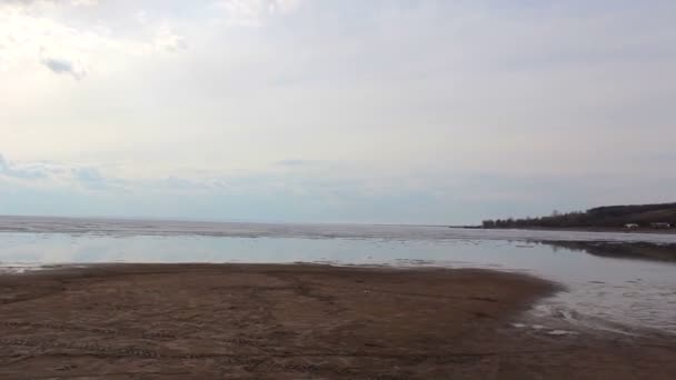 Playa en Primavera Movimiento — Vídeos de Stock