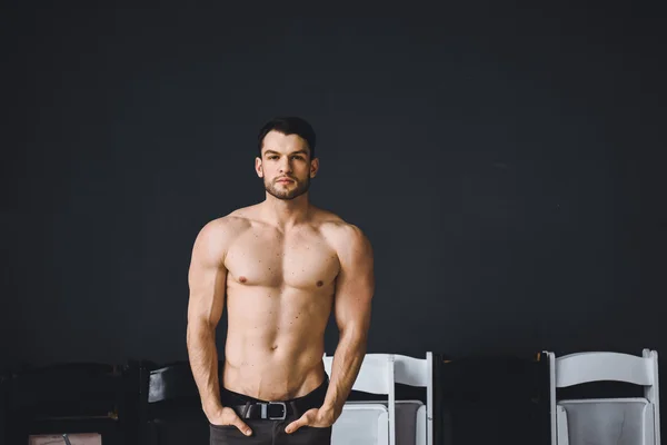 Sexy young athletic man posing — Stock Photo, Image