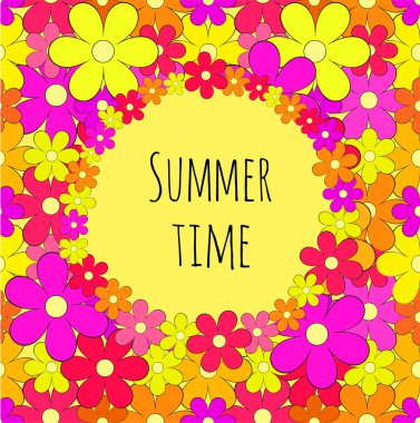 metin için çerçeve çiçek