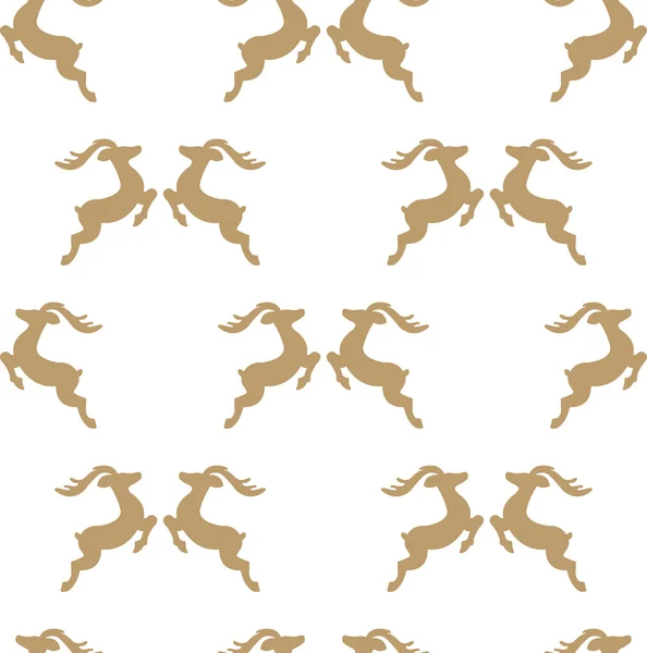 Motif tracé des cerfs — Image vectorielle