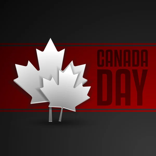 Tarjeta Happy Canada Day en formato vectorial — Archivo Imágenes Vectoriales