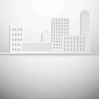 soyut 3d binalar kağıt