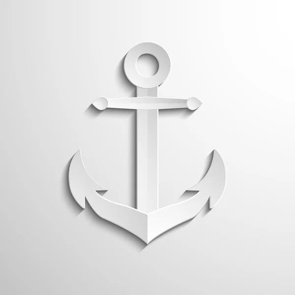 Anchor icon - vector web illustration, easy paste to any background — Stock Vector